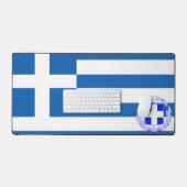 ギリシャ国旗の紋章 デスクマット (キーボード&マウス)