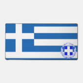 ギリシャ国旗の紋章 デスクマット (正面)