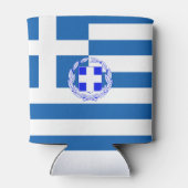 ギリシャ国旗の紋章 缶クーラー (裏面)