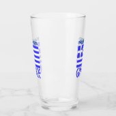 ギリシャ国旗の青の個人設定 タンブラーグラス (左)