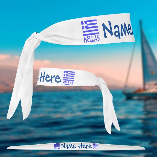 ギリシャ国旗の青（個人設定） タイヘッドバンド