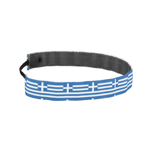 ギリシャ国旗の非スリップまたは滑ることヘッドバンド アスレチックヘッドバンド (左)