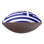 ギリシャ国旗を持つ愛国的なアメリカンフットボール アメリカンフットボール (回転270)