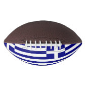 ギリシャ国旗を持つ愛国的なアメリカンフットボール アメリカンフットボール (正面)