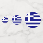 ギリシャ国旗を持つ表紙吹雪 コンフェッティ (正面)