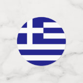 ギリシャ国旗を持つ表紙吹雪 コンフェッティ (スモール正面)