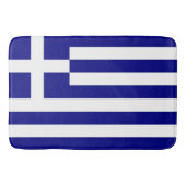 ギリシャ国旗を掲げた大浴場 バスマット (正面)