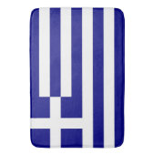 ギリシャ国旗を掲げた大浴場 バスマット (正面縦)