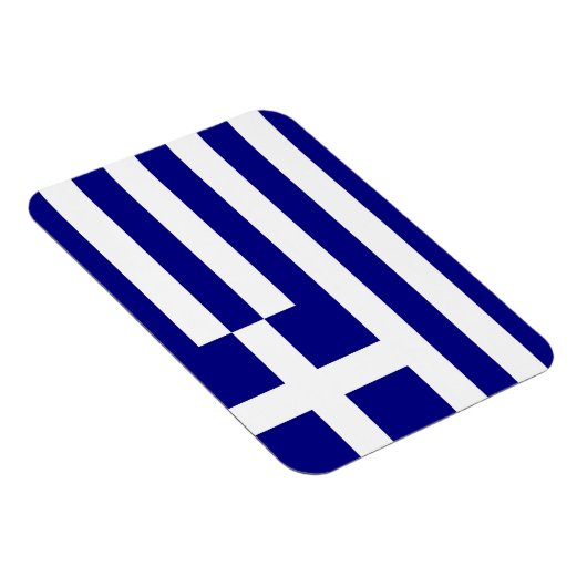 ギリシャ国旗を掲げた愛国的なフレキシブル磁石 マグネット (右側)