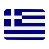 ギリシャ国旗を掲げた愛国的なフレキシブル磁石 マグネット (横)