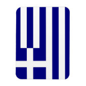 ギリシャ国旗を掲げた愛国的なフレキシブル磁石 マグネット (縦)