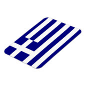 ギリシャ国旗を掲げた愛国的なフレキシブル磁石 マグネット (左側)