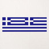 ギリシャ国旗を掲げた愛国的なヨガマット ヨガマット (裏面(横))