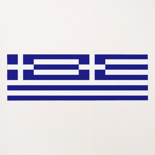 ギリシャ国旗を掲げた愛国的なヨガマット ヨガマット (裏面(横))