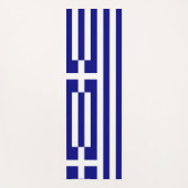 ギリシャ国旗を掲げた愛国的なヨガマット ヨガマット (正面)