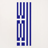 ギリシャ国旗を掲げた愛国的なヨガマット ヨガマット (裏面)