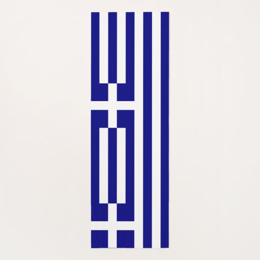 ギリシャ国旗を掲げた愛国的なヨガマット ヨガマット (裏面)