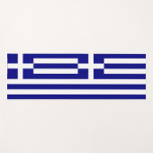 ギリシャ国旗を掲げた愛国的なヨガマット ヨガマット (正面(横))