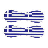 ギリシャ国旗を掲げた愛国野球 野球ボール (パネル)