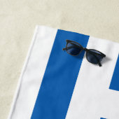 ギリシャ国旗ギリシャ愛国者 ビーチタオル (インサイチュ)