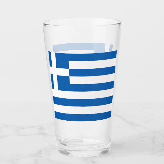 ギリシャ国旗ギリシャ愛国 タンブラーグラス (正面)