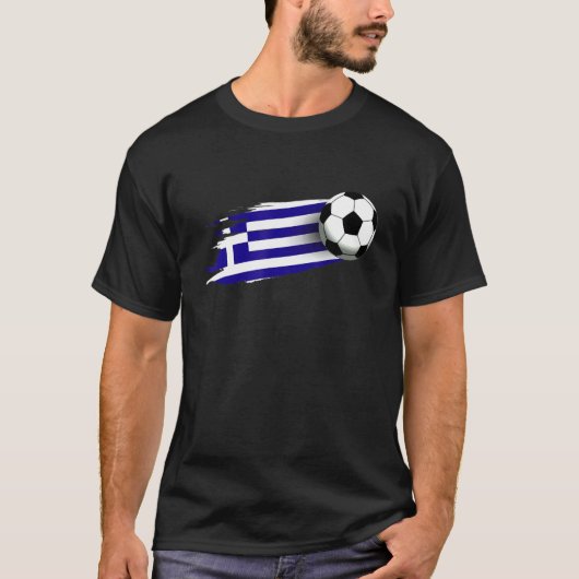 ギリシャ国旗ジャージー・ギリシャ・サッカーチームギリシャ語1 Tシャツ (正面)
