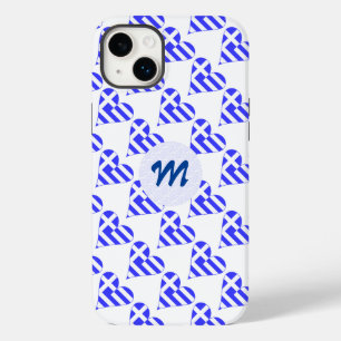 ギリシャ国旗ハートラブタイルイニシャル Case-Mate iPhone 14 PLUSケース