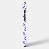 ギリシャ国旗ハートラブタイルイニシャル Case-Mate iPhoneケース (裏面 / 左)