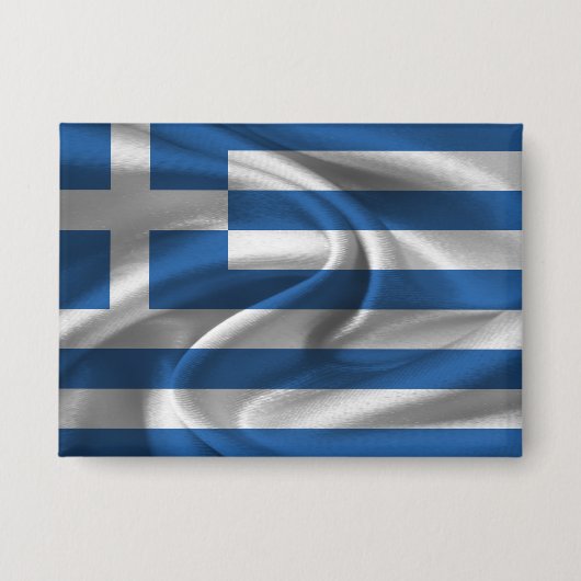 ギリシャ国旗ボタン 缶バッジ (正面)