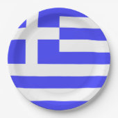 ギリシャ国旗モデル ペーパープレート (正面)
