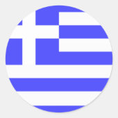 ギリシャ国旗モデル ラウンドシール (正面)