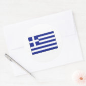 ギリシャ国旗国際的 ラウンドシール (封筒)