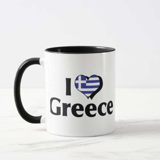 ギリシャ国旗大好き マグカップ (左)