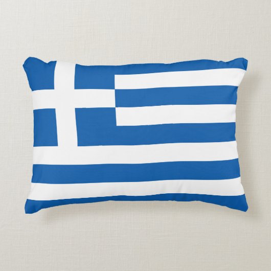 ギリシャ国旗 アクセントクッション (正面)
