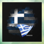 ギリシャ国旗 ウィンドウサイン (シート3)