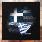 ギリシャ国旗 ウィンドウサイン (シート2)