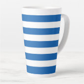 ギリシャ国旗 カフェラテマグ (右アングル)