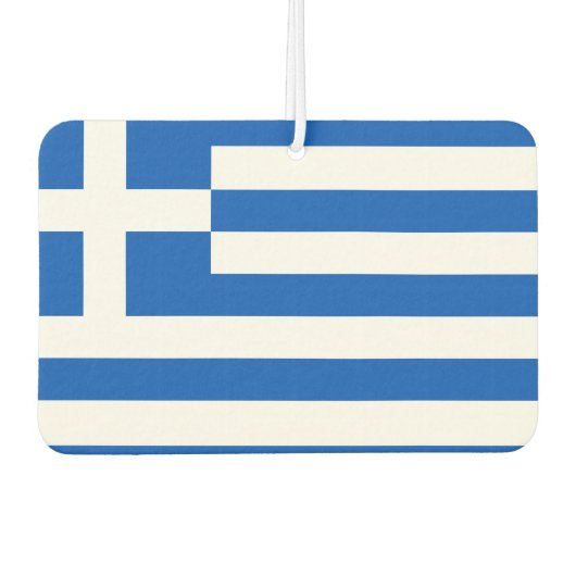 ギリシャ国旗 カーエアーフレッシュナー (正面)
