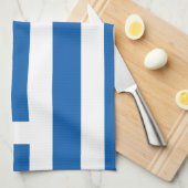 ギリシャ国旗 キッチンタオル (四つ折り)