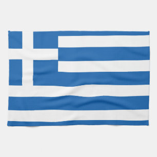 ギリシャ国旗 キッチンタオル