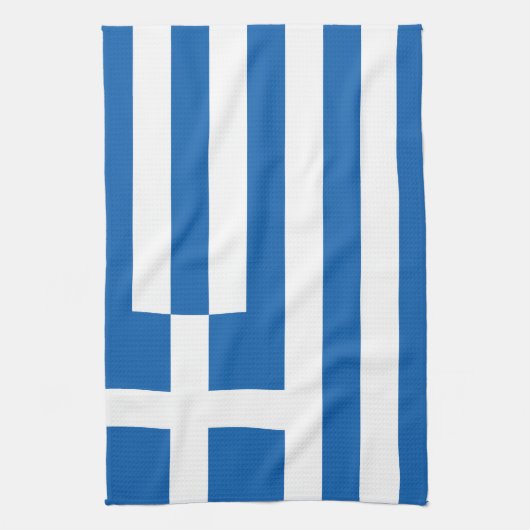 ギリシャ国旗 キッチンタオル (縦)
