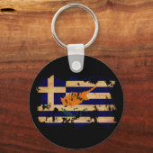 ギリシャ国旗 キーホルダー (正面)