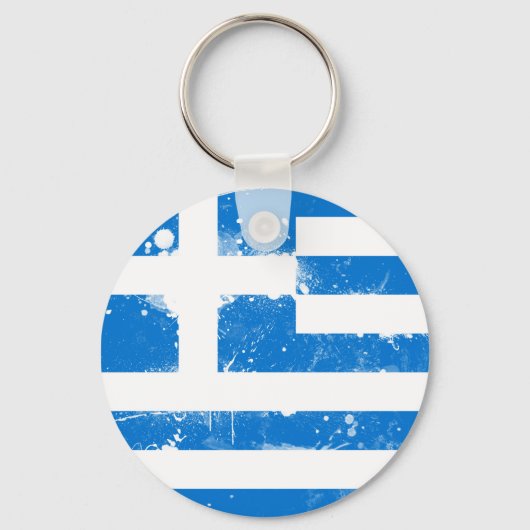 ギリシャ国旗 キーホルダー (正面)