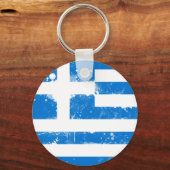 ギリシャ国旗 キーホルダー (正面)