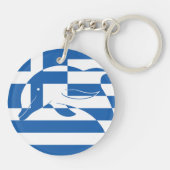 ギリシャ国旗 キーホルダー (裏面)