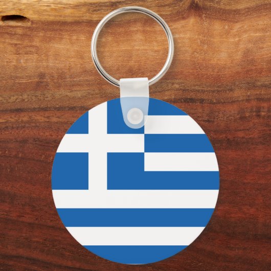 ギリシャ国旗 キーホルダー (正面)