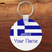 ギリシャ国旗 キーホルダー (正面)