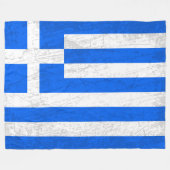 ギリシャ国旗 – ギリシャ伝統 フリースブランケット (正面(横))