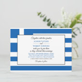 ギリシャ国旗、ギリシャ結婚国旗 招待状 (スタンド正面)