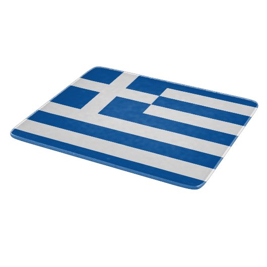 ギリシャ国旗(ギリシャ) カッティングボード (角)